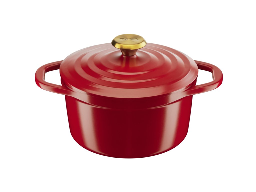 Tefal Gryta AIR E2544455 20 cm, 3,1 l, röd, aluminium