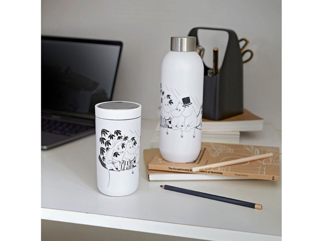 Stelton Termosflaska TO GO CLICK MOOMIN 750 ml, mjukvit