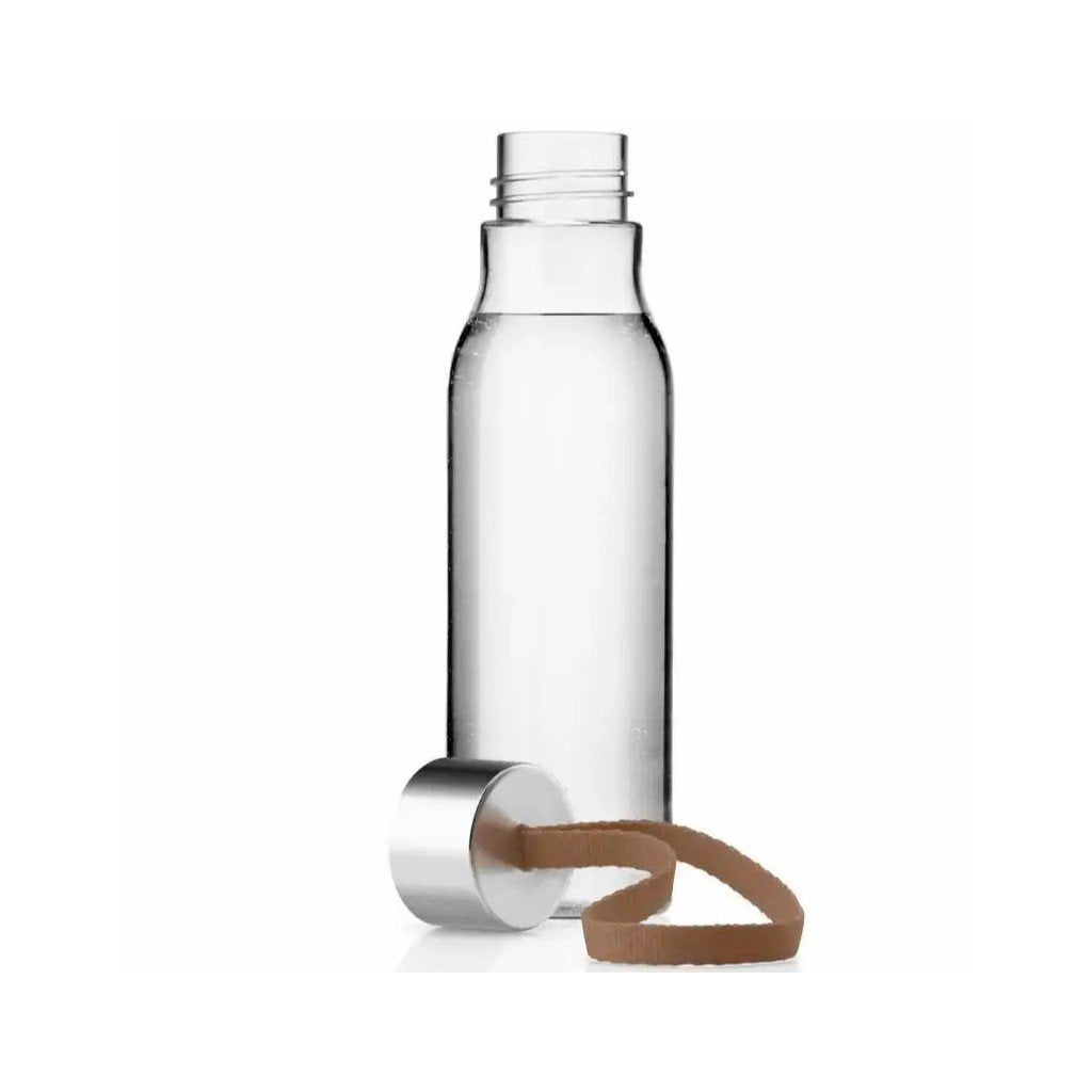 Eva Solo Vattenflaska 500 ml, moccafärgad rem, plast