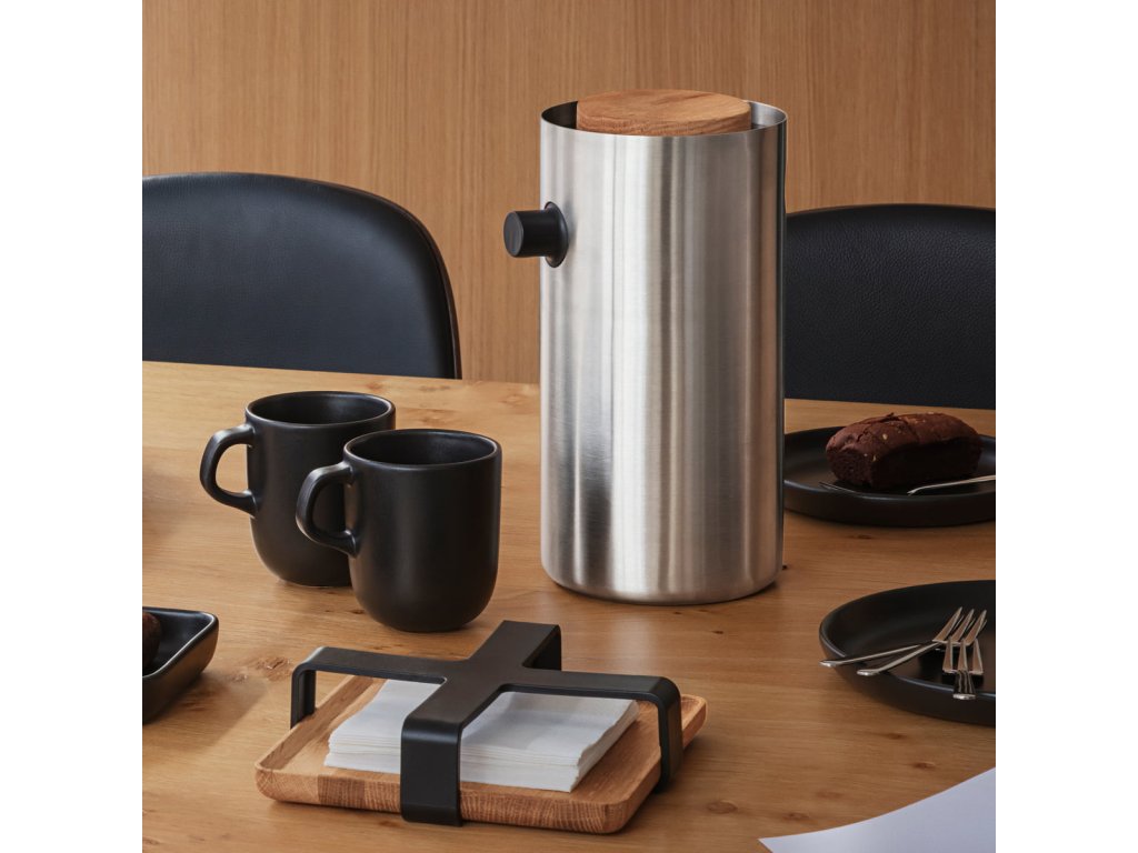 Eva Solo Servetthållare NORDIC KITCHEN 19 x 5 cm, svart, plast/bambu