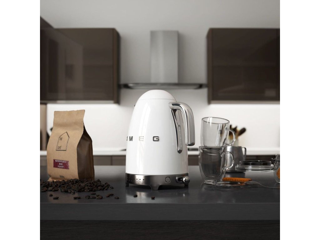 Smeg Temperaturstyrd vattenkokare KLF04PBEU 1,7 l, vit