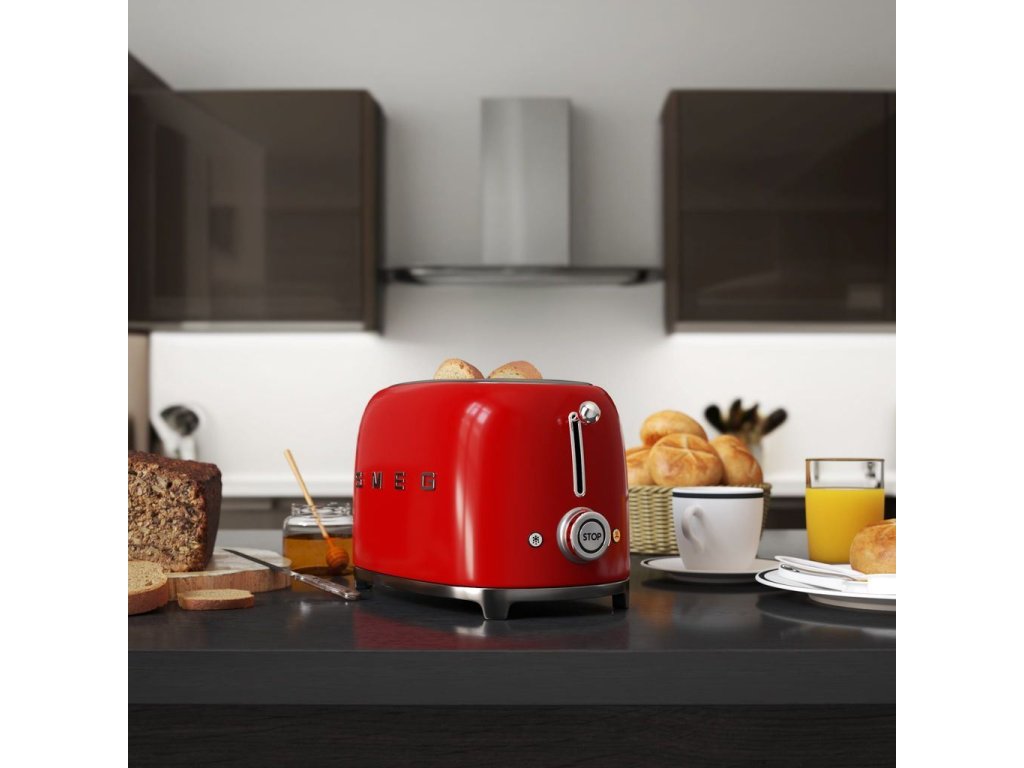 Smeg Brödrost TSF01RDEU 2 skiva, röd