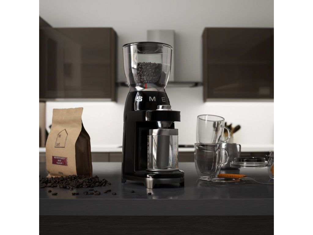 Smeg Kaffekvarn CGF01BLEU, svart