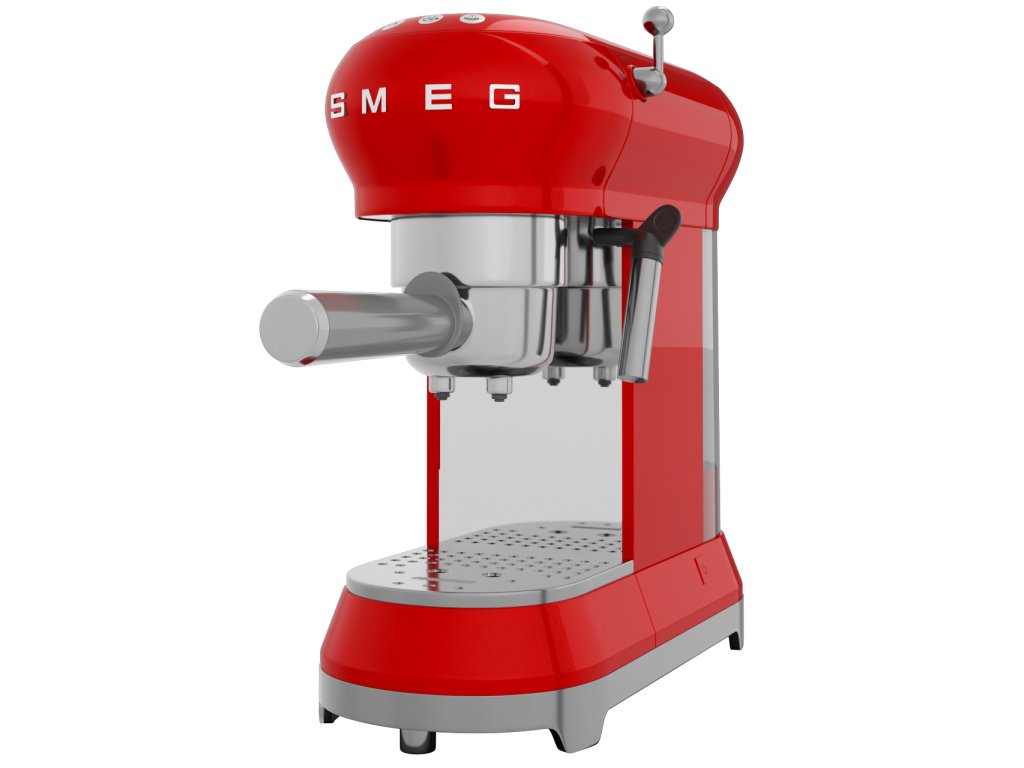 Smeg Halvautomatisk kaffemaskin ECF01RDEU, röd