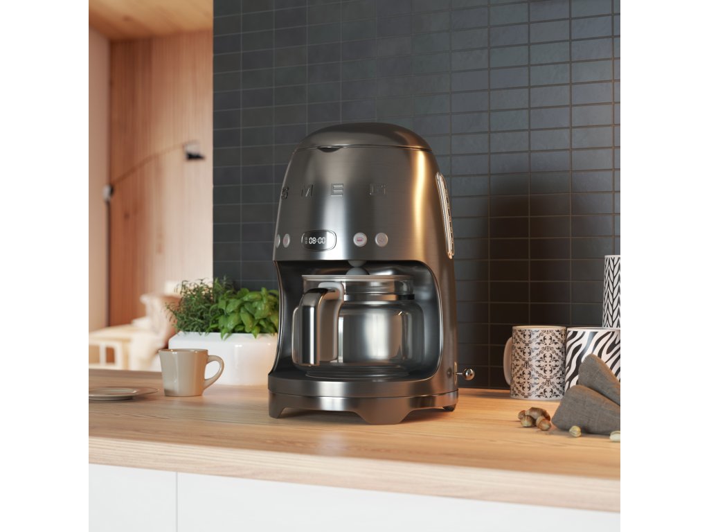 Smeg Kaffebryggare 50'S STYLE DCF02SSEU, mattgrå