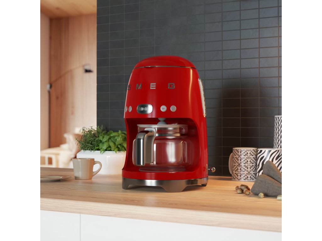 Smeg Kaffebryggare 50'S STYLE DCF02RDEU, röd