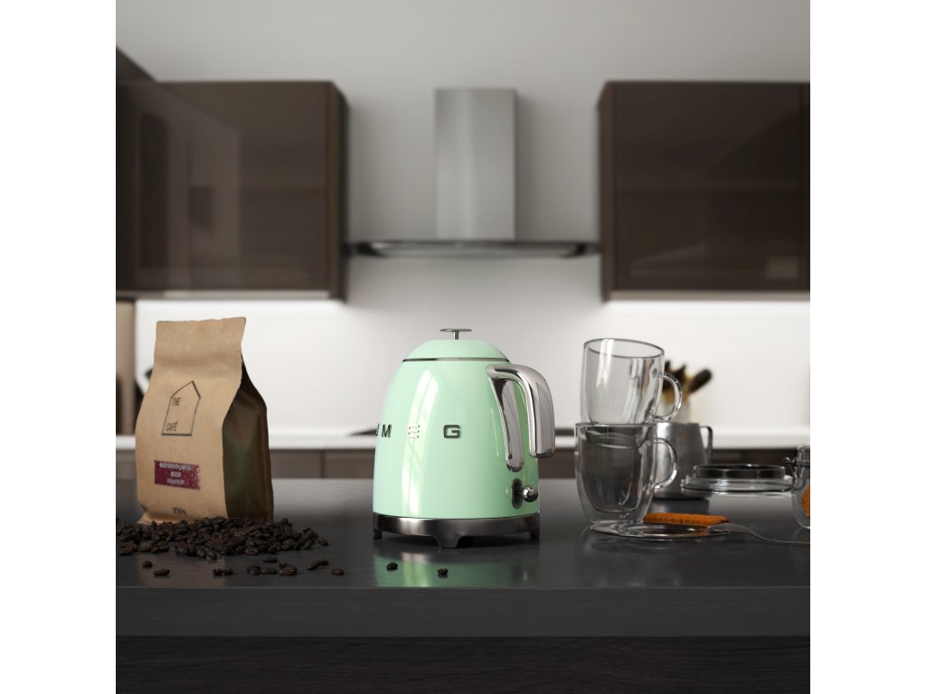 Smeg Elektrisk vattenkokare 50'S STYLE MINI KLF05PGEU, 800 ml, pastellgrön