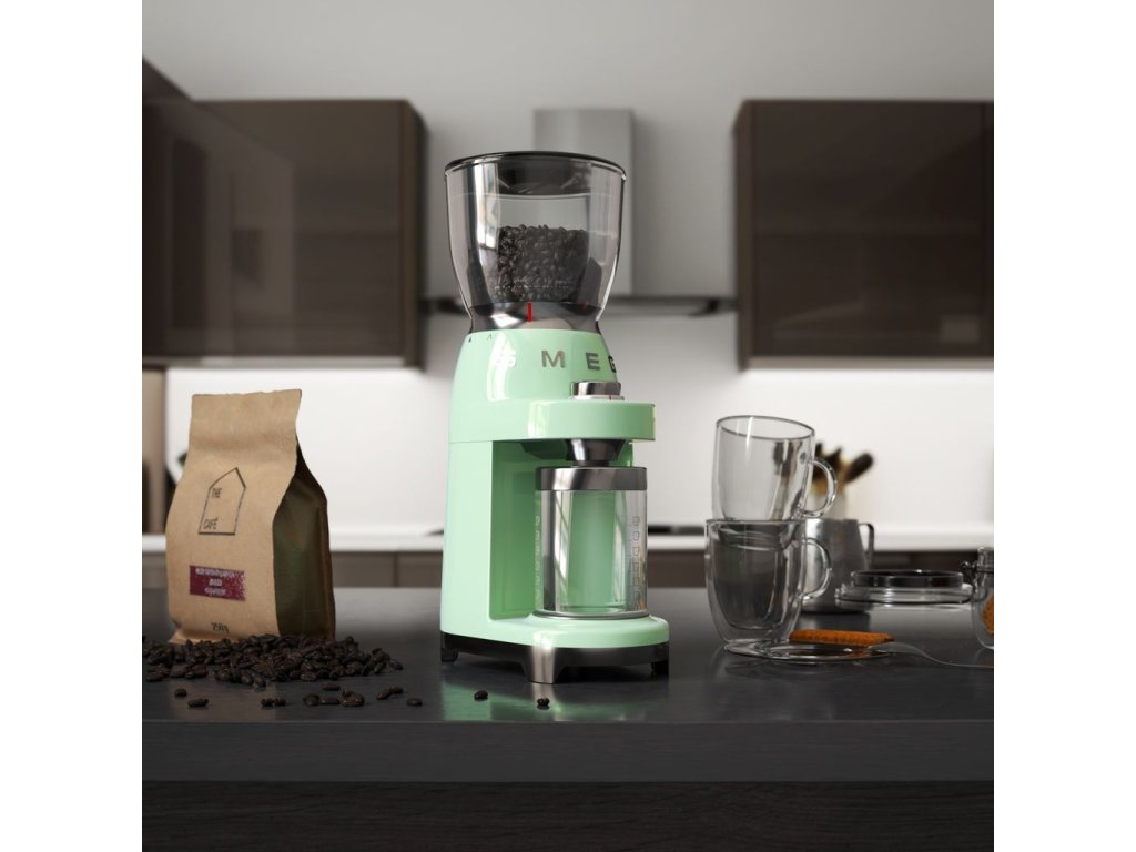 Smeg Kaffekvarn 50'S STYLE CGF01PGEU, pastellgrön
