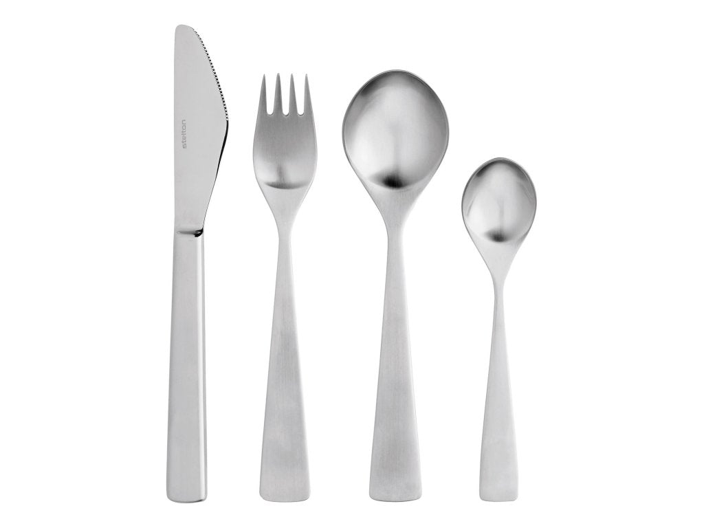 Stelton Middagsbestick MAYA, set i 24 delar, silver, rostfritt stål