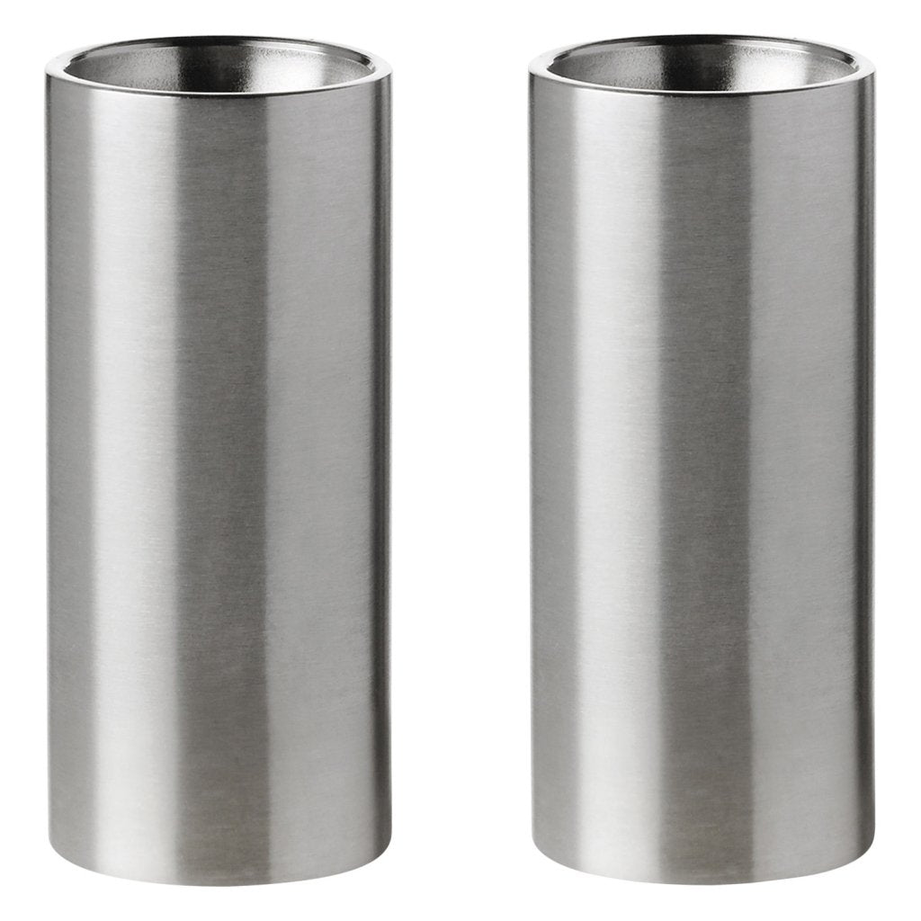 Stelton Salt- och pepparkarset ARNE JACOBSEN, set i 2 delar, silver, rostfritt stål