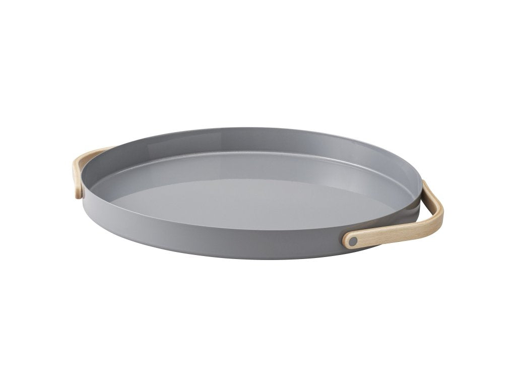 Stelton Serveringsbricka EMMA 41 cm, grå, rostfritt stål