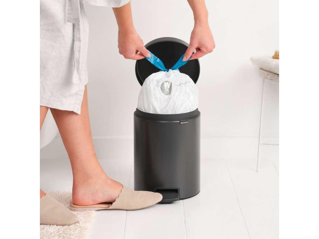 Brabantia Pedalhink NEWICON 5 l, konfidensgrå, stål