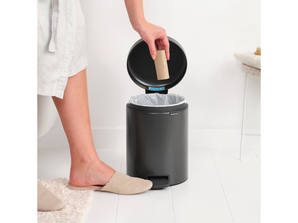Brabantia Pedalhink NEWICON 5 l, konfidensgrå, stål