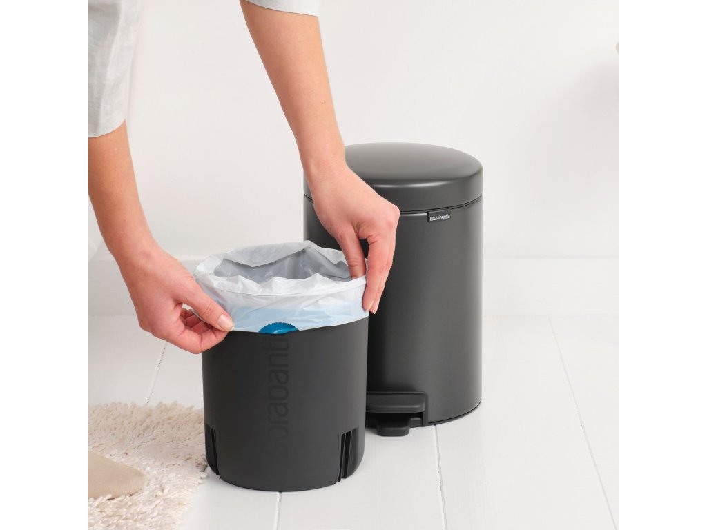 Brabantia Pedalhink NEWICON 5 l, konfidensgrå, stål