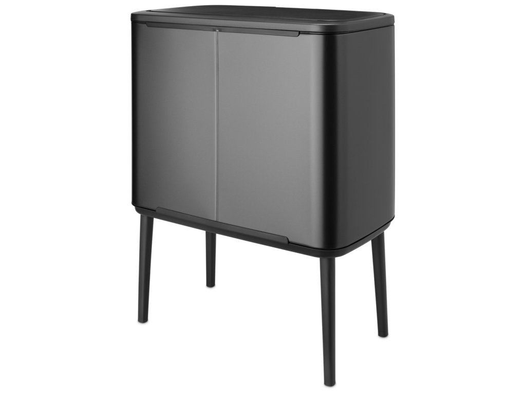 Brabantia Soptunna med trycklock BO TOUCH BIN 11 + 23 l, konfidensgrå, stål