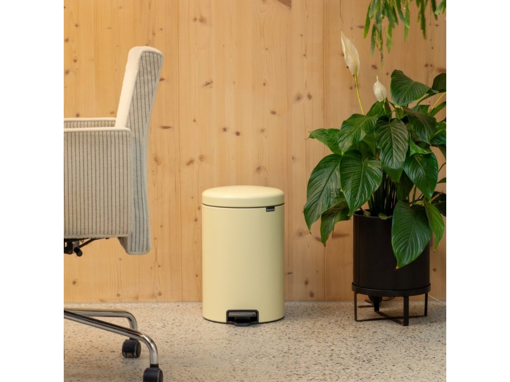 Brabantia Pedalhink NEWICON 12 l, blek gul, stål