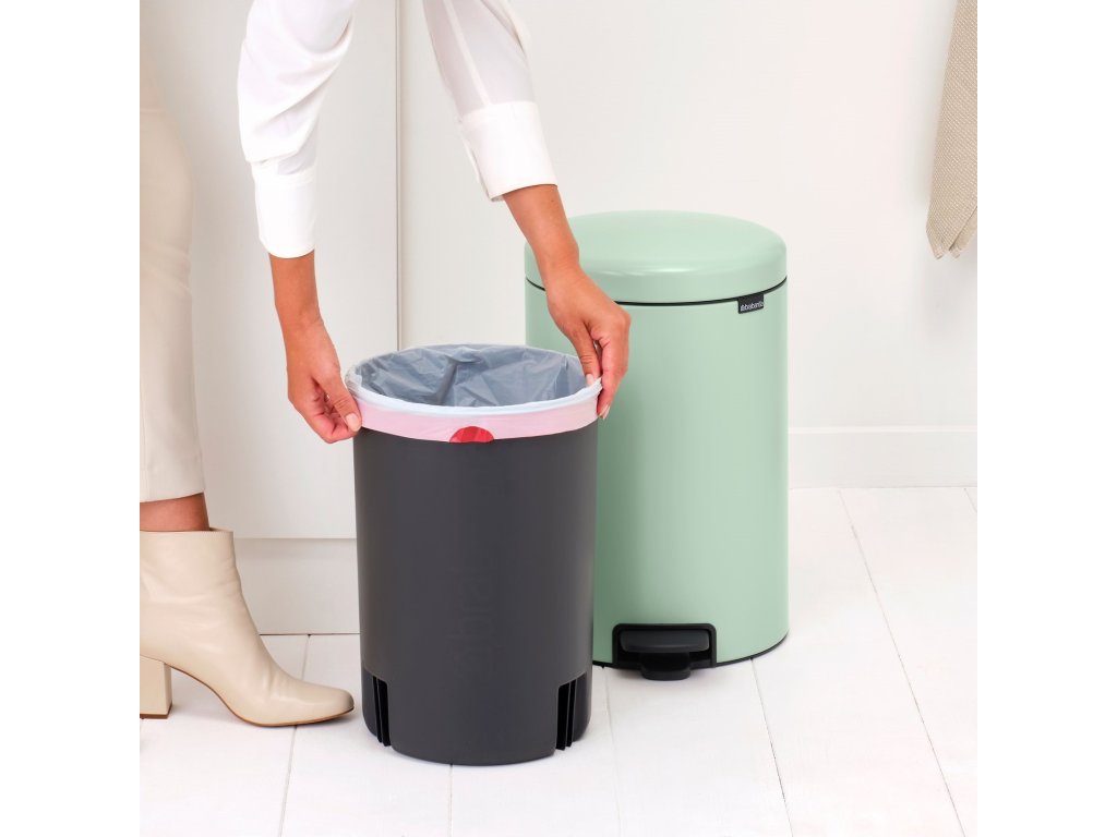 Brabantia Pedalhink NEWICON 20 l, jadegrön, stål