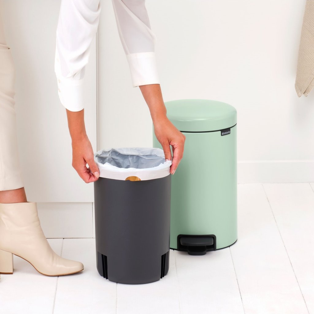 Brabantia Pedalhink NEWICON 12 l, jadegrön, stål