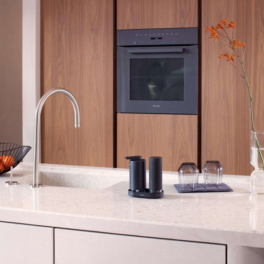 Brabantia Tvålautomater SINKSTYLE 200 ml, set i 2 delar, mineralgrå, stål