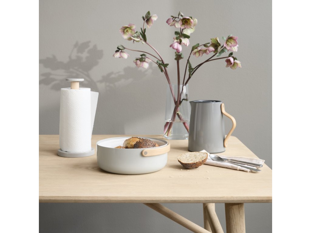 Stelton Brödkorg EMMA 23 cm, grå, aluminium