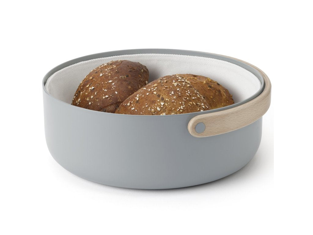 Stelton Brödkorg EMMA 23 cm, grå, aluminium