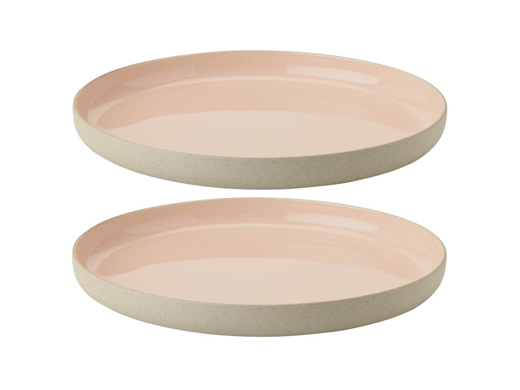 Stelton Frukosttallrik EMMA 19 cm, set i 2 delar, rosa, stengods