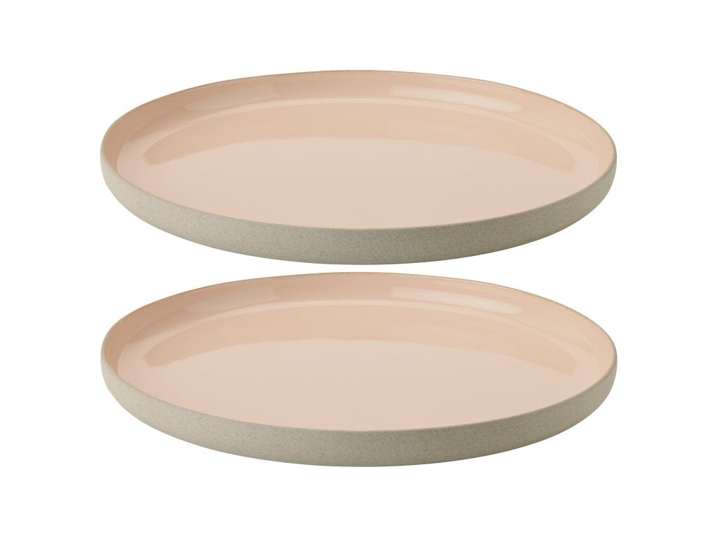 Stelton Middagstallrik EMMA 24 cm, set i 2 delar, rosa, stengods