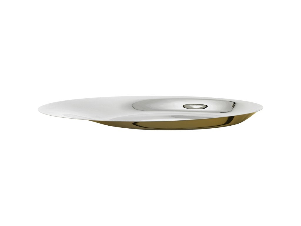 Stelton Dekorativ bricka NORMAN FOSTER 46 cm, silver / guld, rostfritt stål