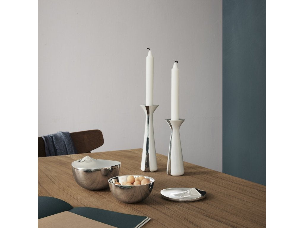 Stelton Ljusstake UNIFIED 21 cm, vit, aluminium