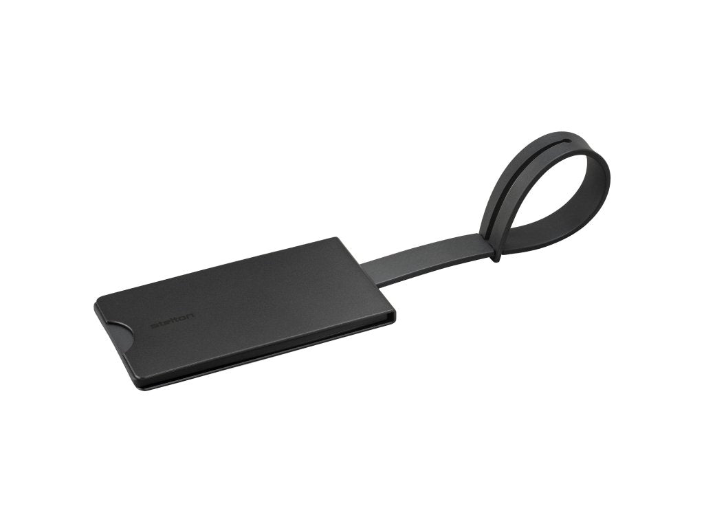 Stelton Bagagelapp COMPANION 18 cm, svart, aluminium