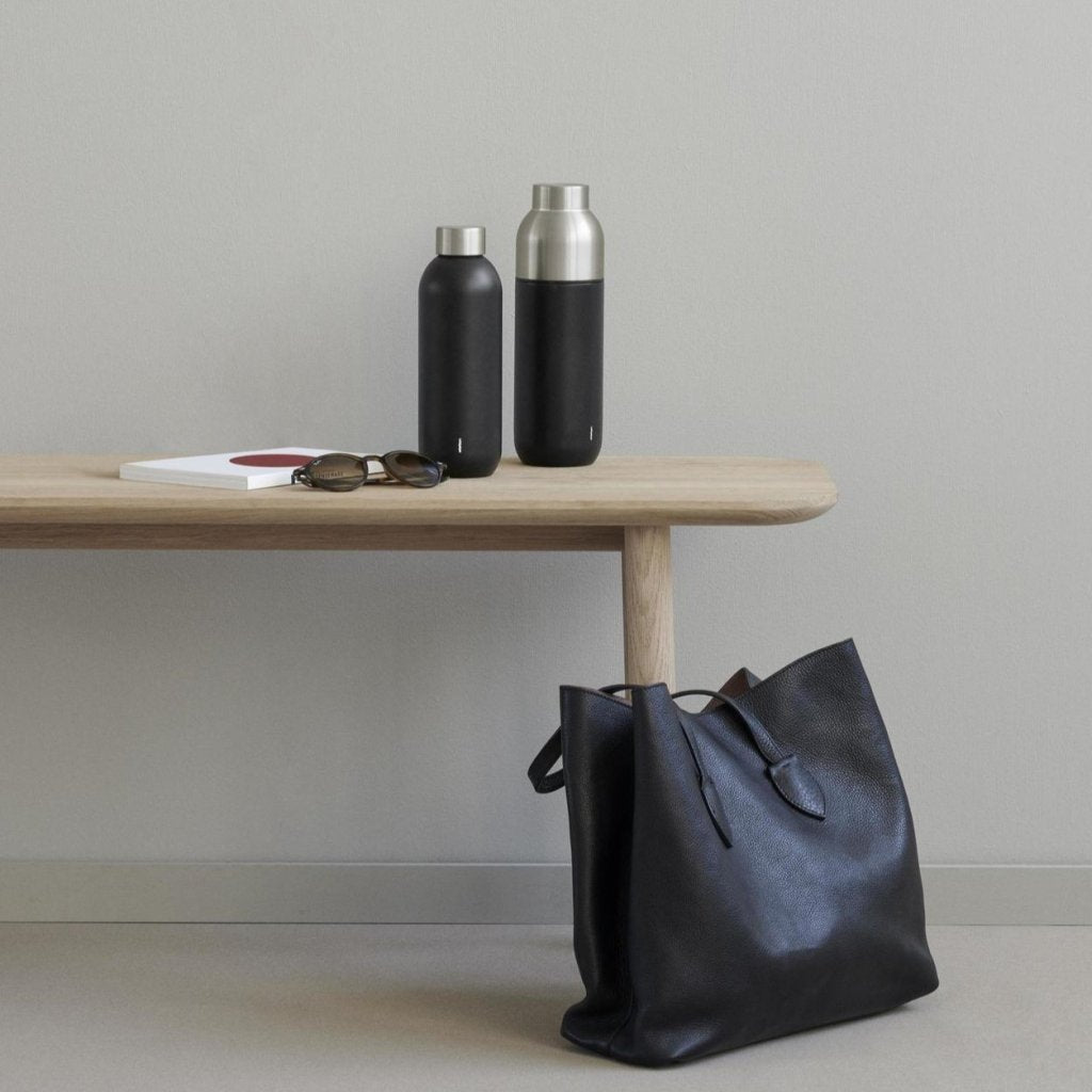 Stelton Termosflaska KEEP WARM 0,75 l, svart, rostfritt stål