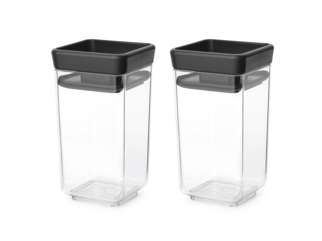 Brabantia Matförvaring TASTY PLUS 150 ml, set i 2 delar, mörkgrå