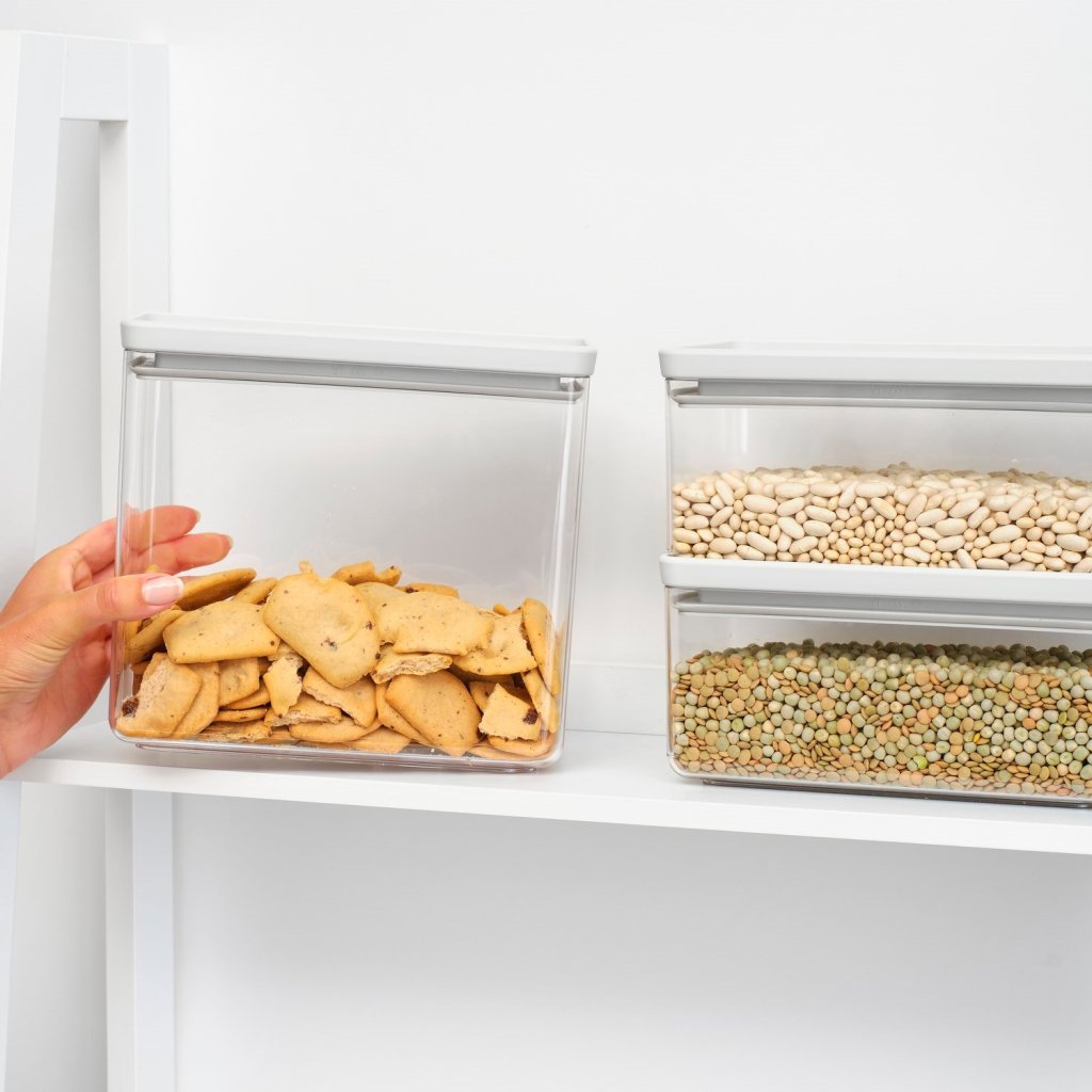 Brabantia Matförvaring TASTY PLUS, set i 3 delar, ljusgrå
