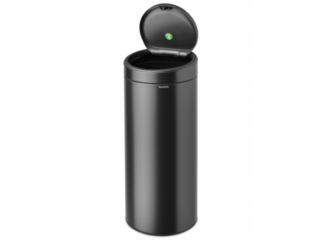 Brabantia Soptunna med trycklock TOUCH BIN NEW 30 l, mörk grå, stål