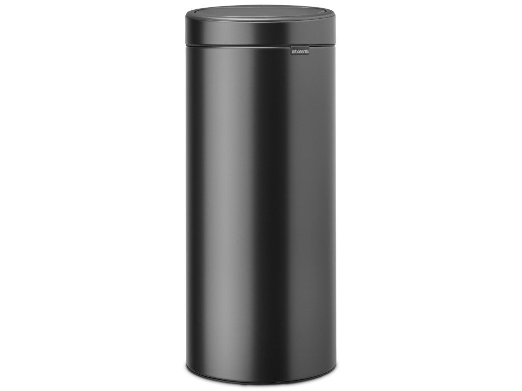 Brabantia Soptunna med trycklock TOUCH BIN NEW 30 l, mörk grå, stål