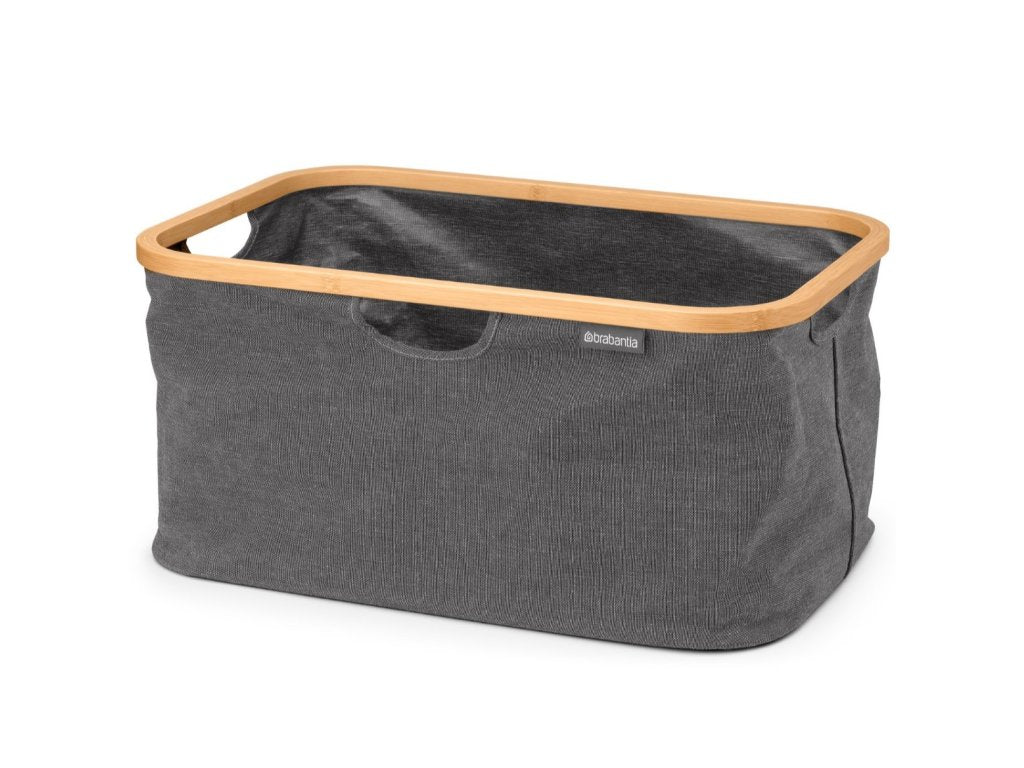 Brabantia Tvättkorg 40 l, pepparsvart, tyg