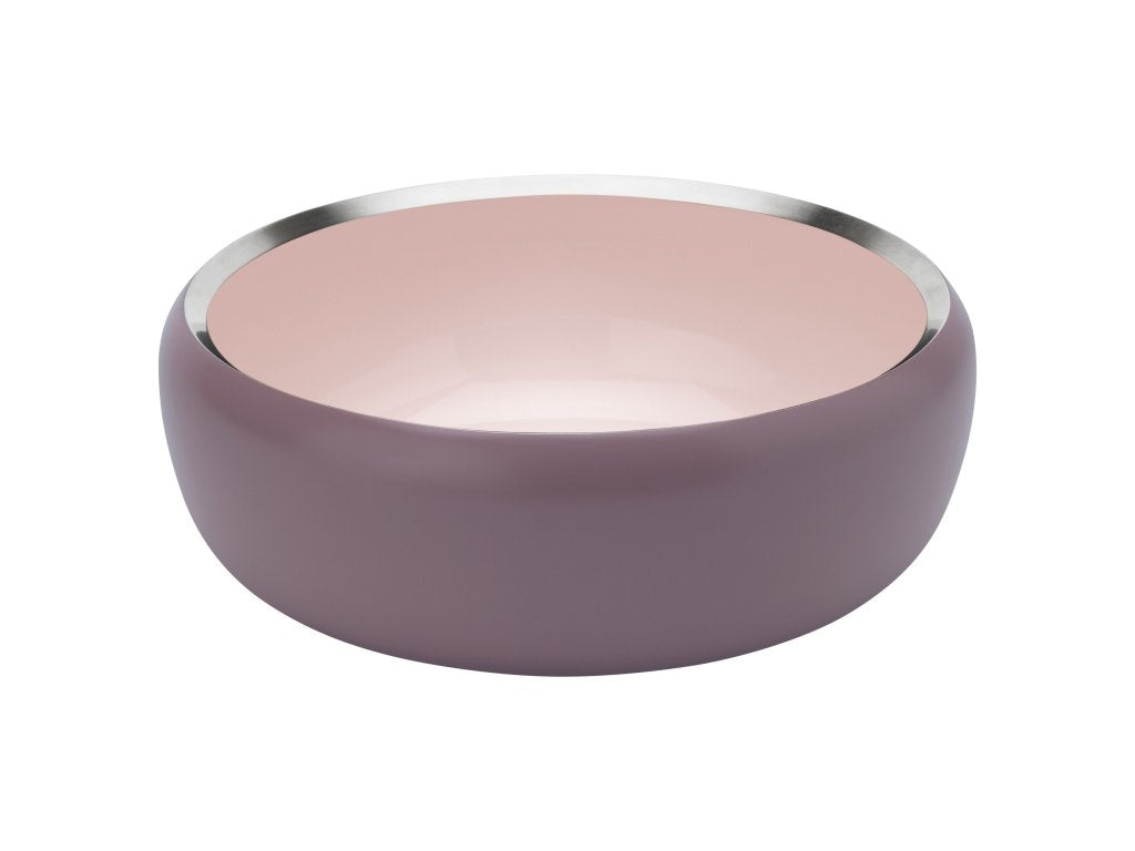 Stelton Fruktskål ORA 22 cm, gammelrosa, rostfritt stål