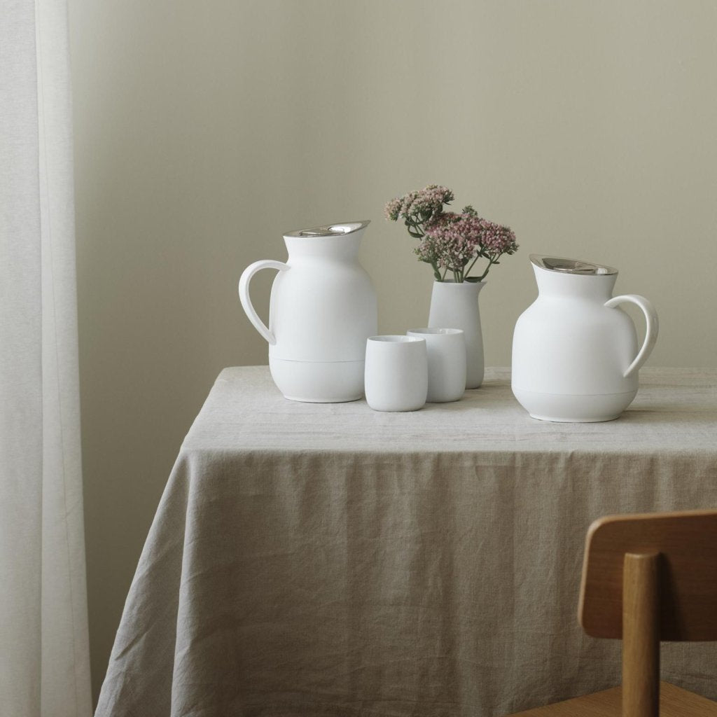 Stelton Vakuumkanna AMPHORA 1 l, 24 cm, vit, plast