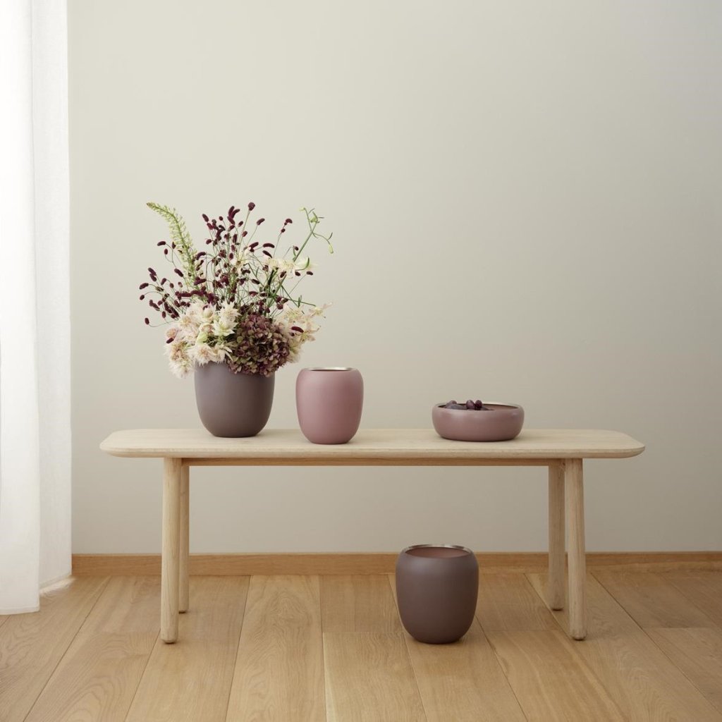 Stelton Vas ORA 22 cm, mörkbrun, rostfritt stål