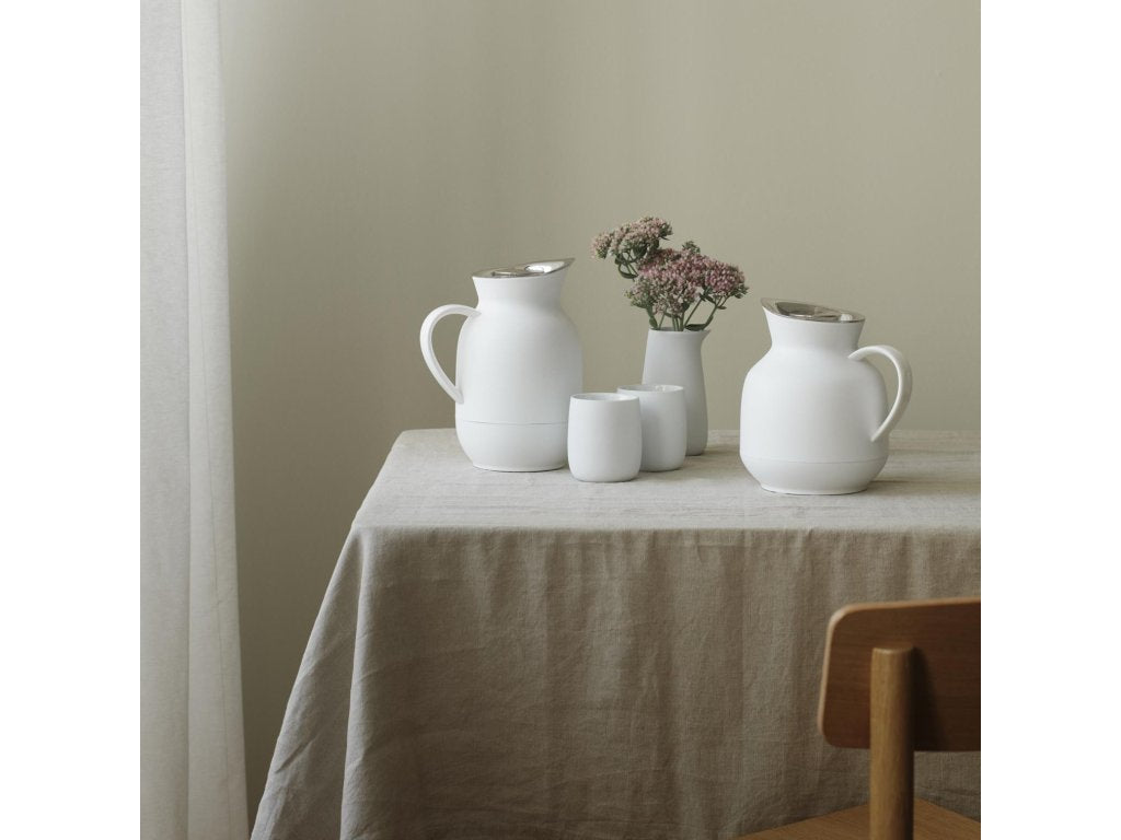 Stelton Vakuumkanna AMPHORA 1 l, 21 cm, vit, plast