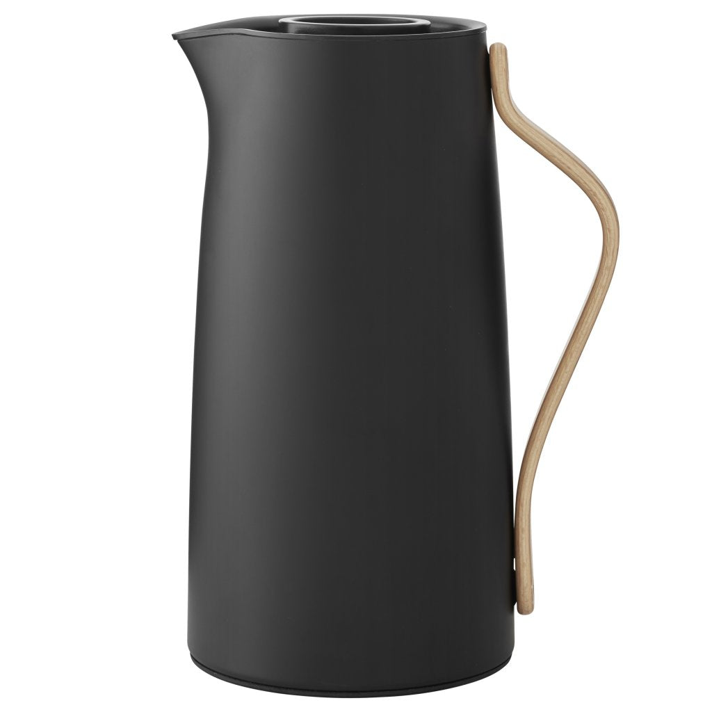 Stelton Vakuumkanna EMMA 1,2 l, för kaffe, mjuk svart, rostfritt stål