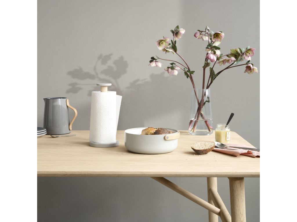 Stelton Hållare för hushållspapper EMMA 28 cm, grå, stengods