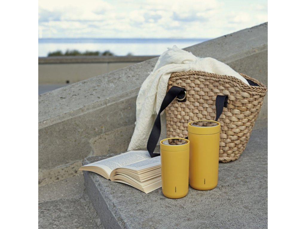 Stelton Resemugg TO GO CLICK 200 ml, mjuk gul