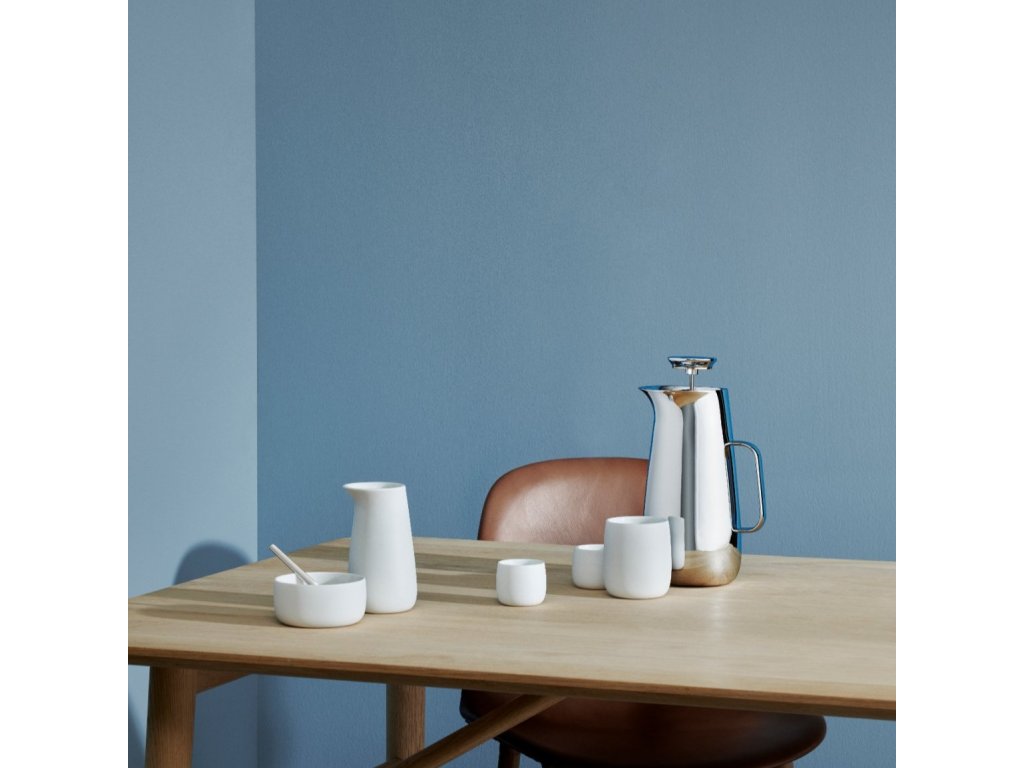 Stelton Presskanna för kaffe NORMAN FOSTER 1 l, silver, rostfritt stål