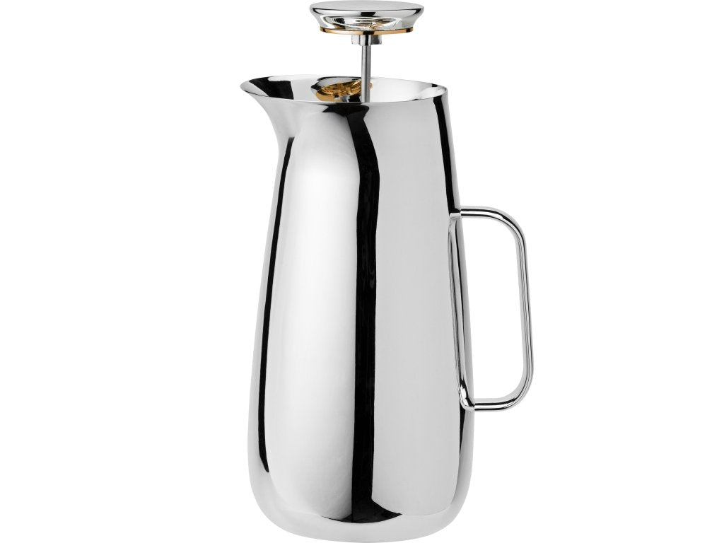 Stelton Presskanna för kaffe NORMAN FOSTER 1 l, silver, rostfritt stål