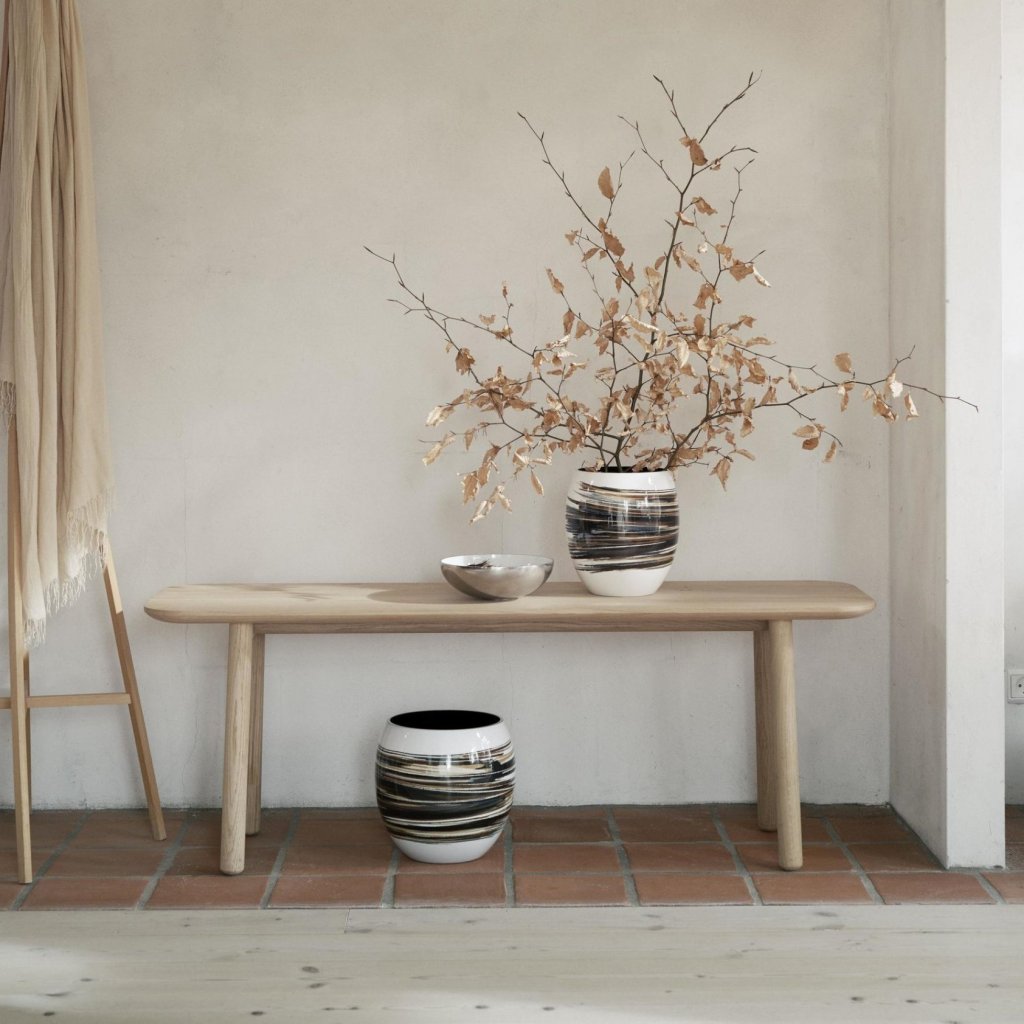 Stelton Vas STOCKHOLM LIGNUM 21 cm, vit, aluminium