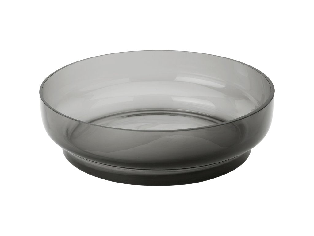 Stelton Serveringsskål HOOP 30 cm, rök, glas
