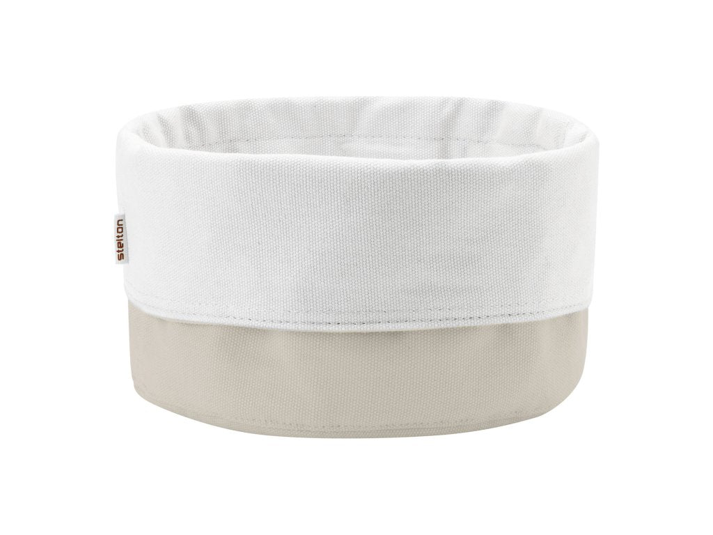 Stelton Brödkorg 23 cm, sand/vit, bomull