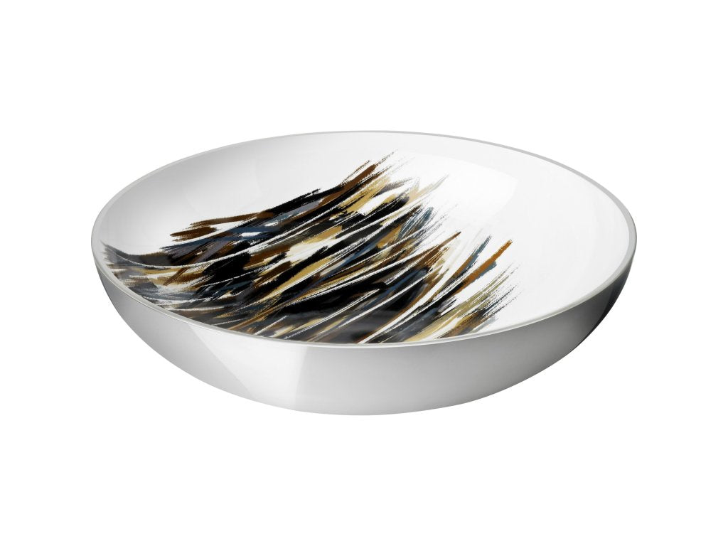 Stelton Serveringsskål STOCKHOLM LIGNUM 40 cm, silver, aluminium