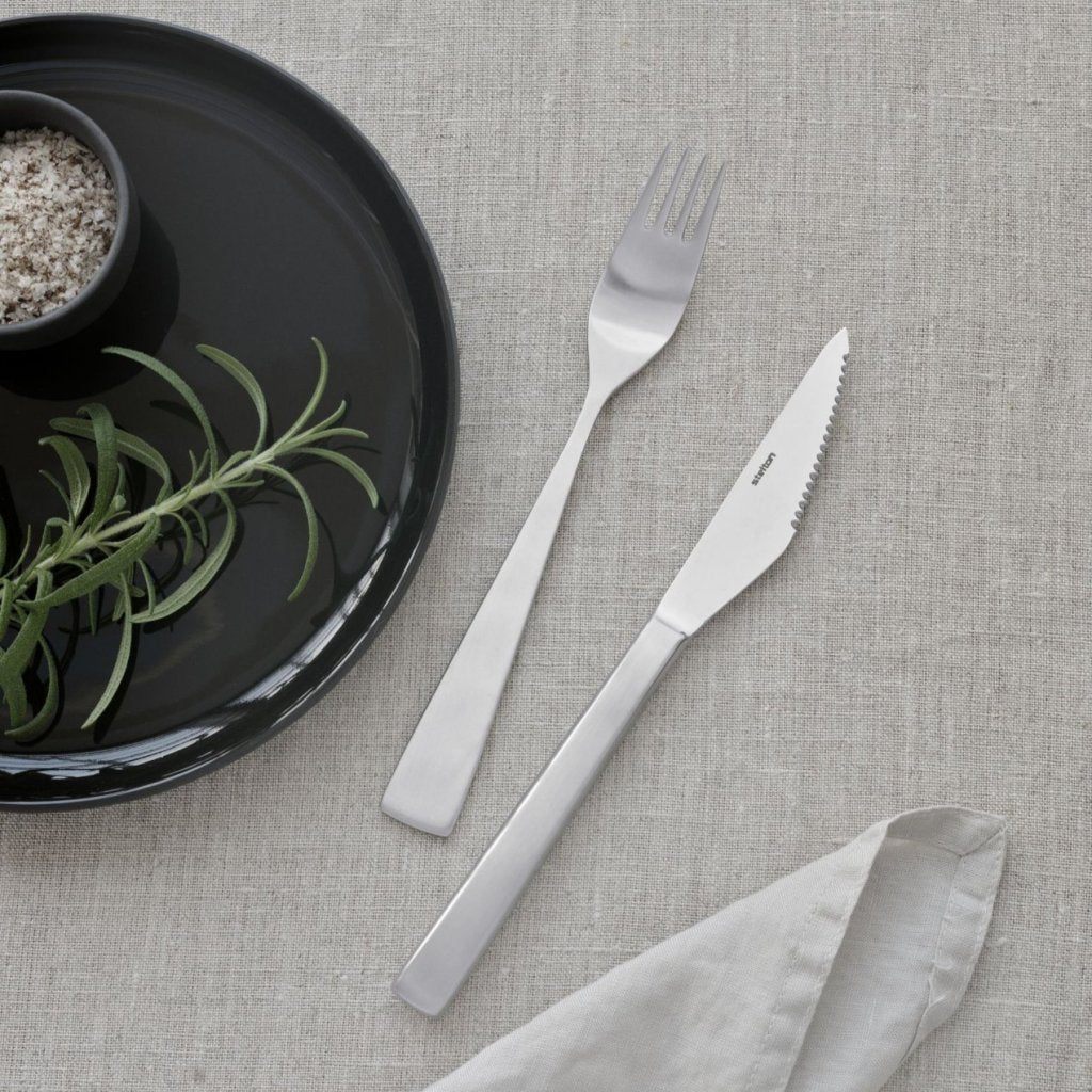 Stelton Köttkniv MAYA 2000, set i 4 delar, silver, rostfritt stål